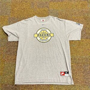 Vintage Indiana Pacers Shirt Nike men’s XL center swoosh basketball short sleeve